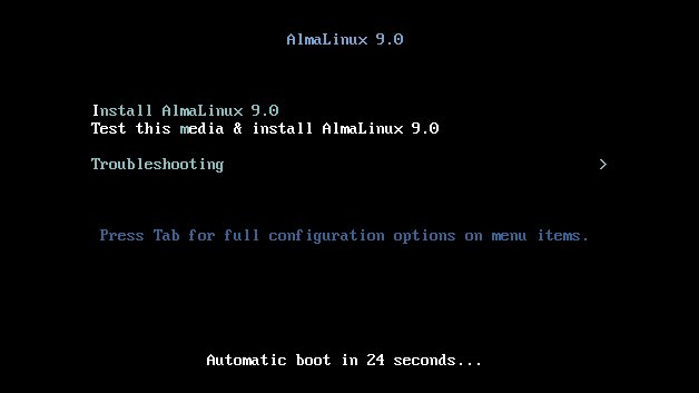 Install Almalinux 9.0 on お名前.com VPS.